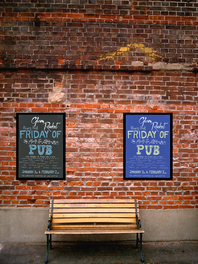 Screen printed posters