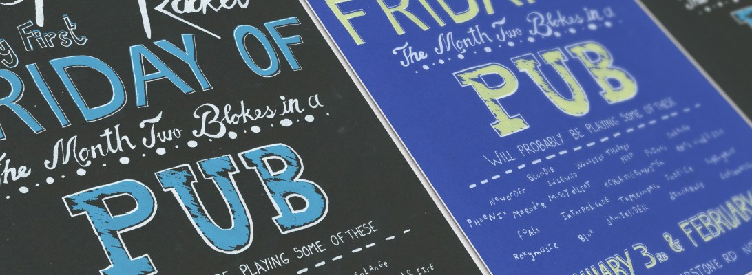 Screen printed posters