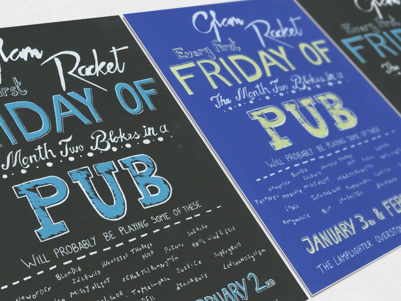 Screen printed posters