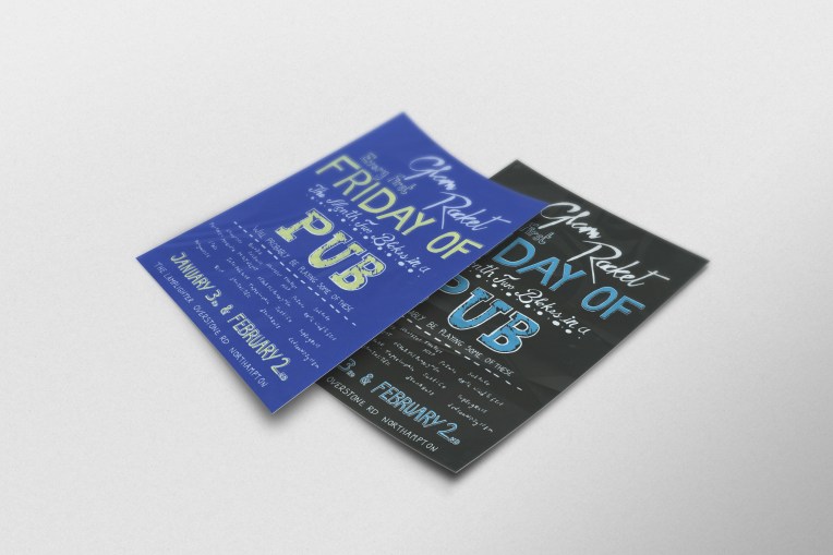 Screen printed posters