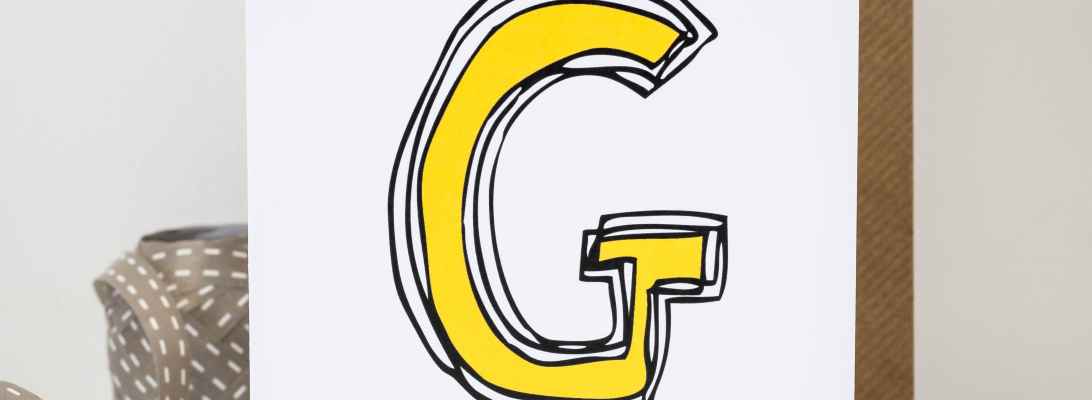 Alphabet soup greetings card