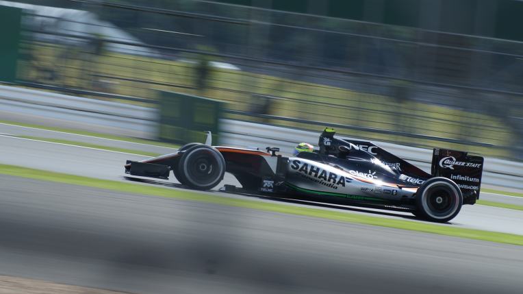 Perez during F1 practice